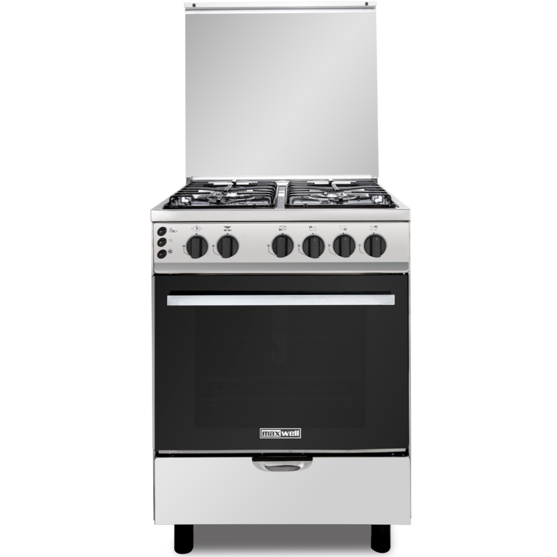 MAXWELL cuisiniére 4feux 60cm ventilleé inox